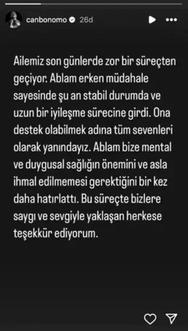 Can Bonomo olayı doğruladı! Ünlü şarkıcının ablası intihar etti 3